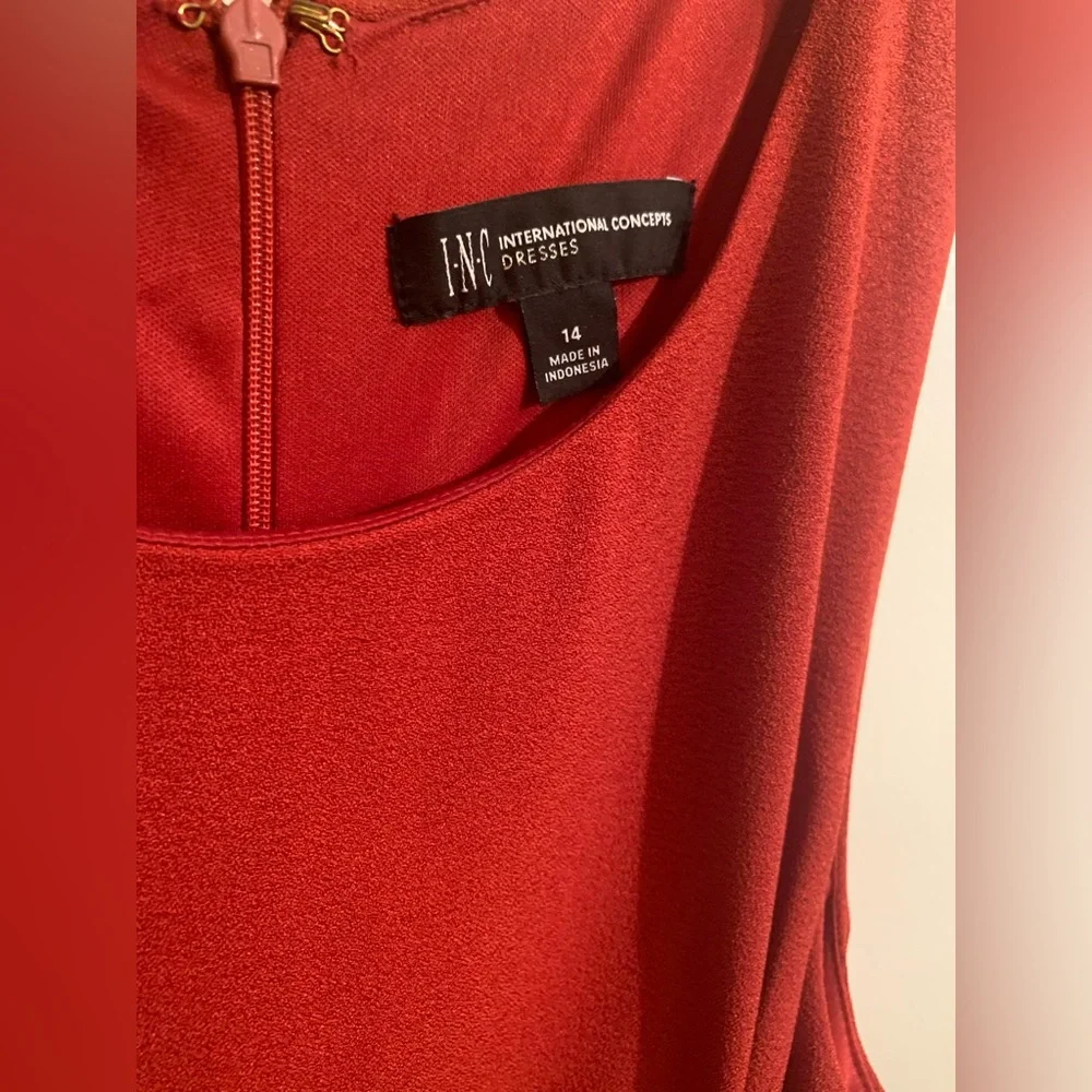 I.N.C. Sleeveless Jumpsuit with belt and pleated front. - Picture 4 of 6